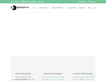 Tablet Screenshot of montavillaguitarstudio.com